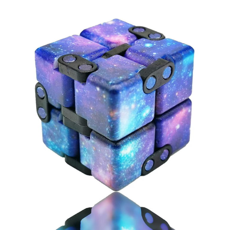 Fidget Infinity Cube Toy – Handheld Sensory Fidget Gadget for Kids & Adults, Stress & Anxiety Relief Desk Toy, Magic Cool Cube Gift for Boys, Girls, Teens, Unique Birthday & Stocking Stuffer